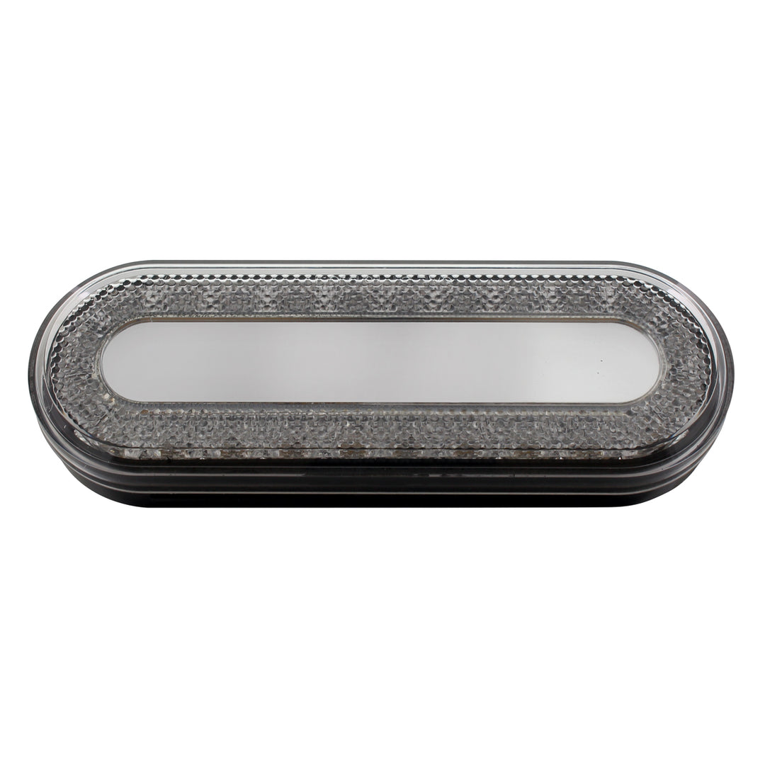 24 LED 6" Oval Mirage Light (Stop, Turn &amp; Tail) - Red LED/Clear Lens - View 3