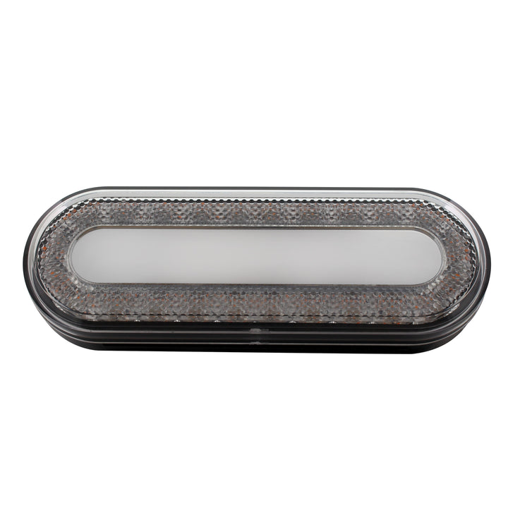 24 LED 6" Oval Mirage Light (Turn Signal) - Amber LED/Clear Lens - View 3