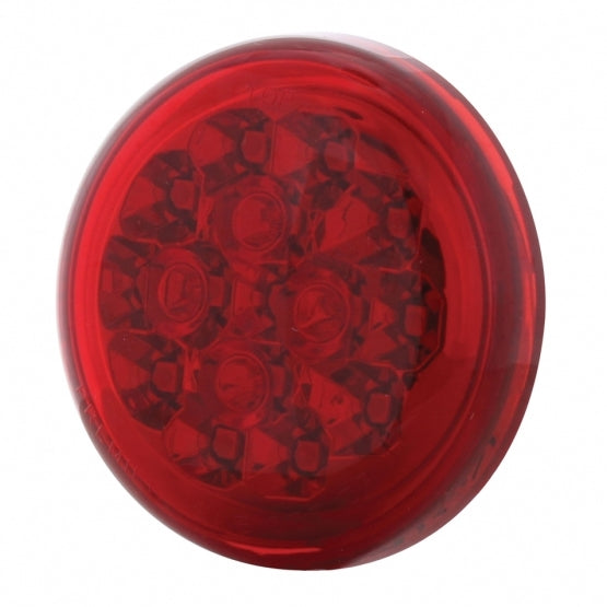 15 LED 2-3/8" Dual Function Signal Light For Harley Motorcycle - Red LED/Red Lens - View 3
