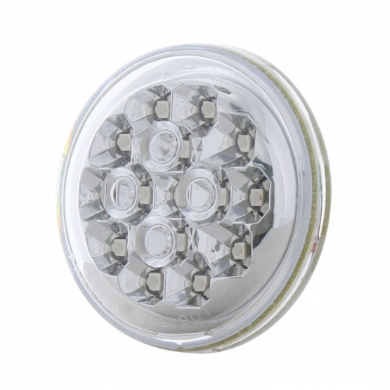 15 LED 2-3/8" Dual Function Signal Light For Harley Motorcycle - Red LED/Clear Lens - View 3