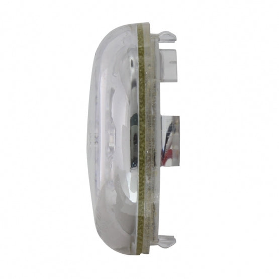 15 LED 2-3/8" Dual Function Signal Light For Harley Motorcycle - Red LED/Clear Lens - View 4