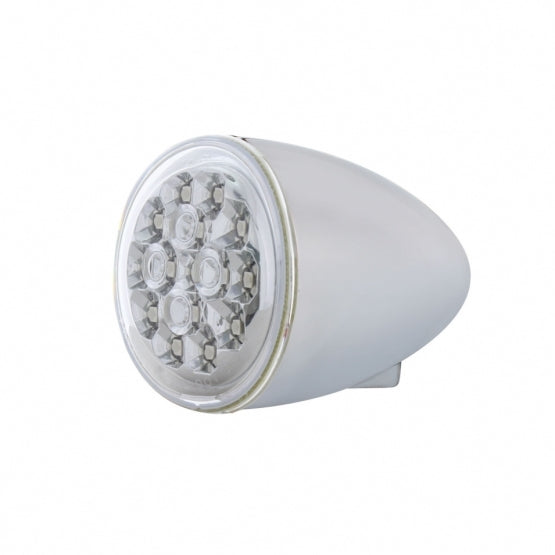 15 LED 2-3/8" Dual Function Signal Light For Harley Motorcycle - Red LED/Clear Lens - View 5