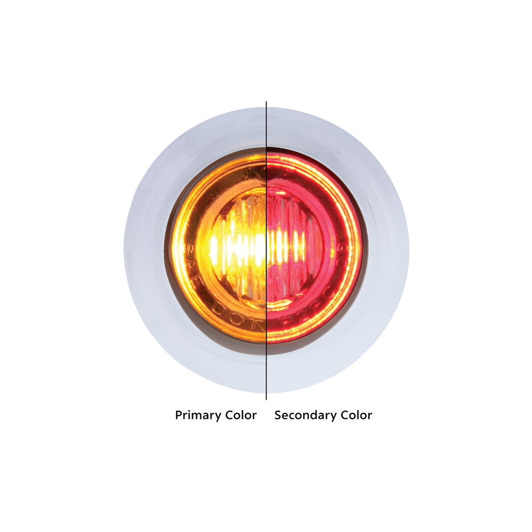 3 LED 3/4" Mini Double Fury Light (Clearance/Marker) - Amber LED/Red LED - View 1