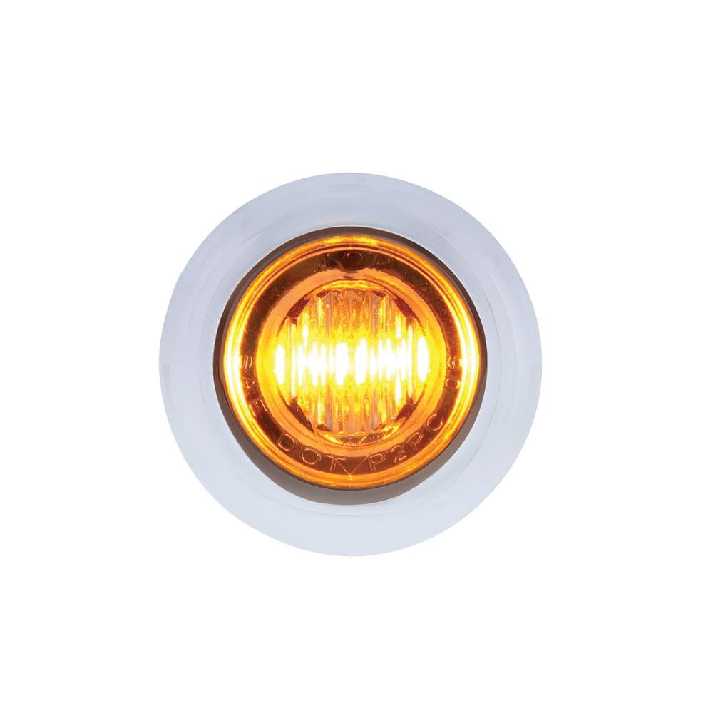 3 LED 3/4" Mini Double Fury Light (Clearance/Marker) - Amber LED/Red LED - View 2