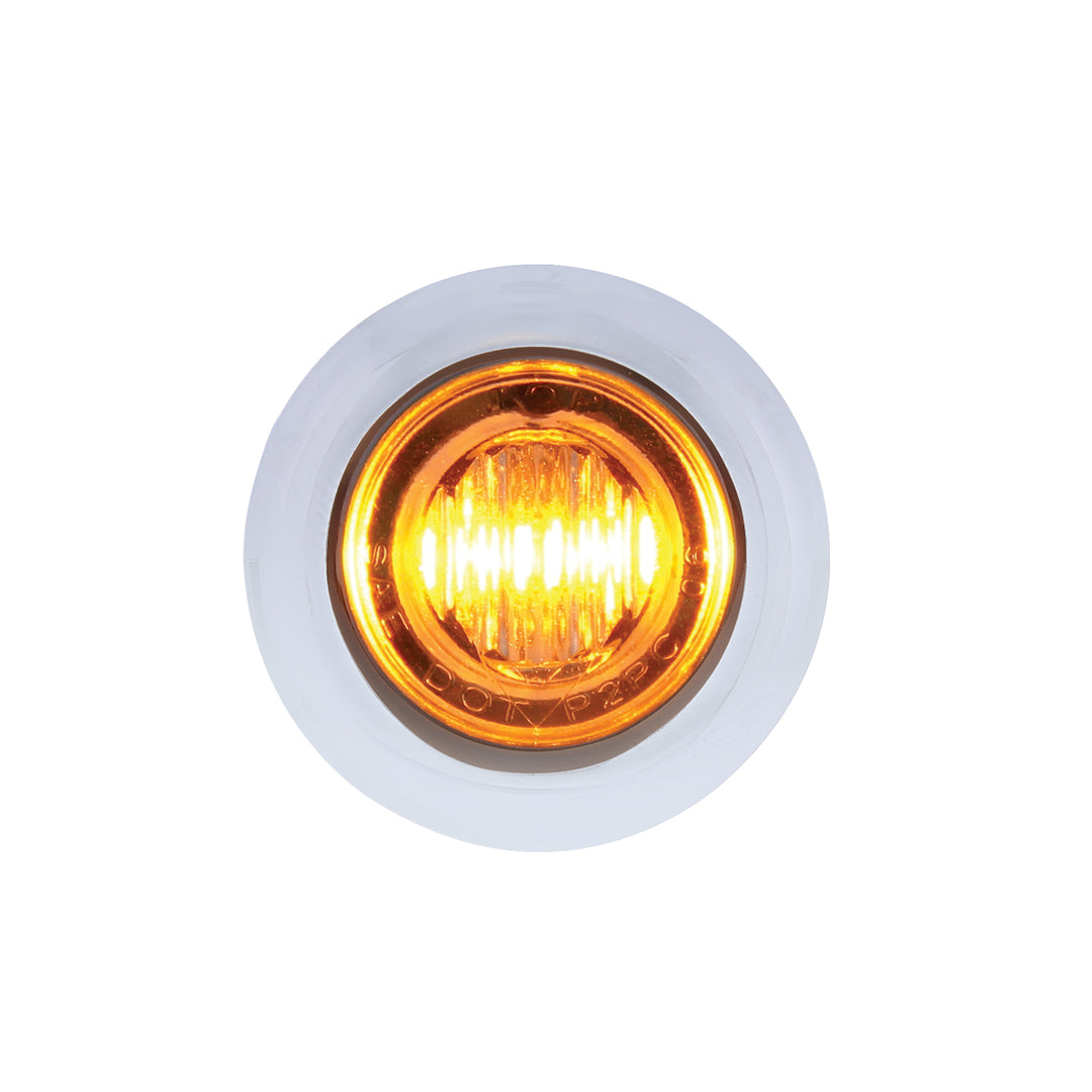 3 LED 3/4" Mini Double Fury Light (Clearance/Marker) - Amber LED/Red LED - View 2