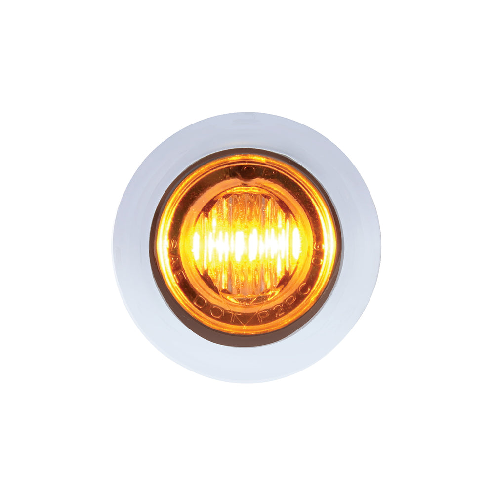 3 LED 3/4" Mini Double Fury Light (Clearance/Marker) - Amber LED/Blue LED - View 2