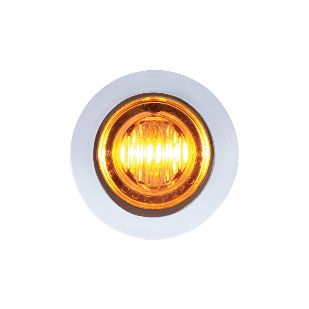 3 LED 3/4" Mini Double Fury Light (Clearance/Marker) - Amber LED/Blue LED - View 2