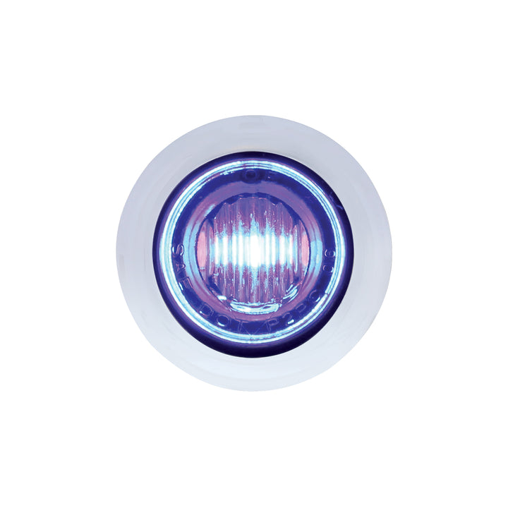 3 LED 3/4" Mini Double Fury Light (Clearance/Marker) - Red LED/Blue LED - View 3