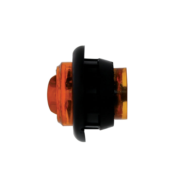 2 LED 3/4" Mini Light (Clearance/Marker) With Rubber Grommet - Amber LED/Amber Lens (Bulk) - View 3