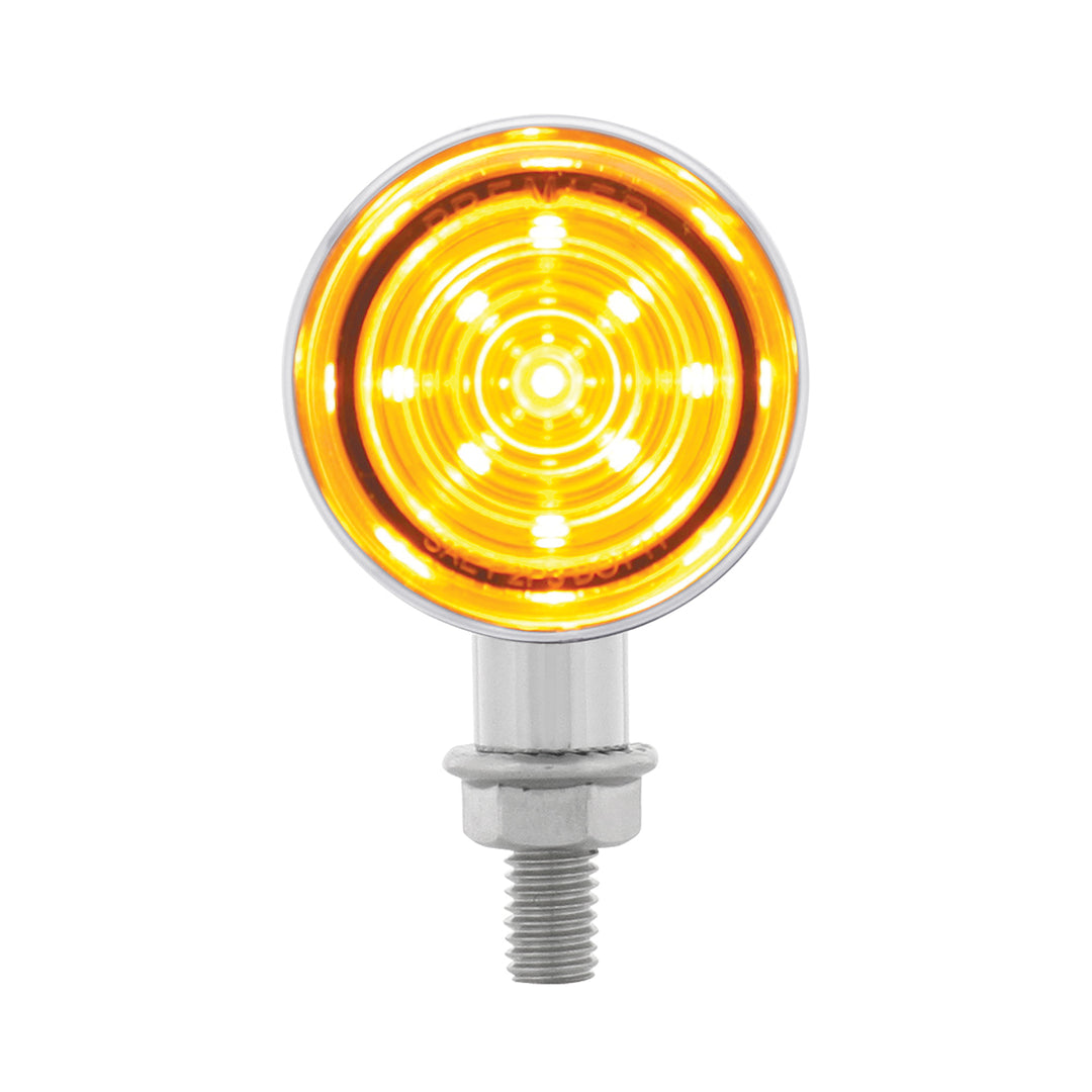 9 LED Dual Function Mini Bullet Light - Amber LED/ Amber Lens - View 1