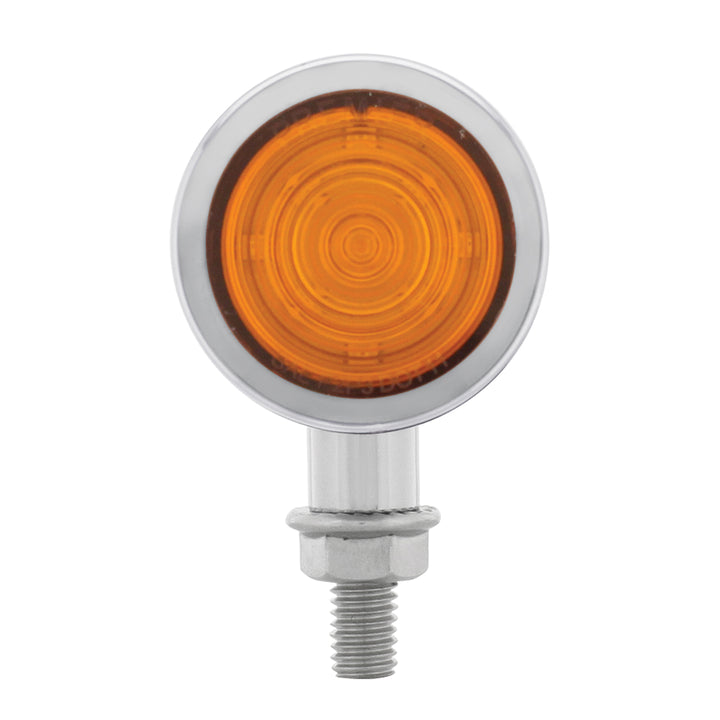 9 LED Dual Function Mini Bullet Light - Amber LED/ Amber Lens - View 2