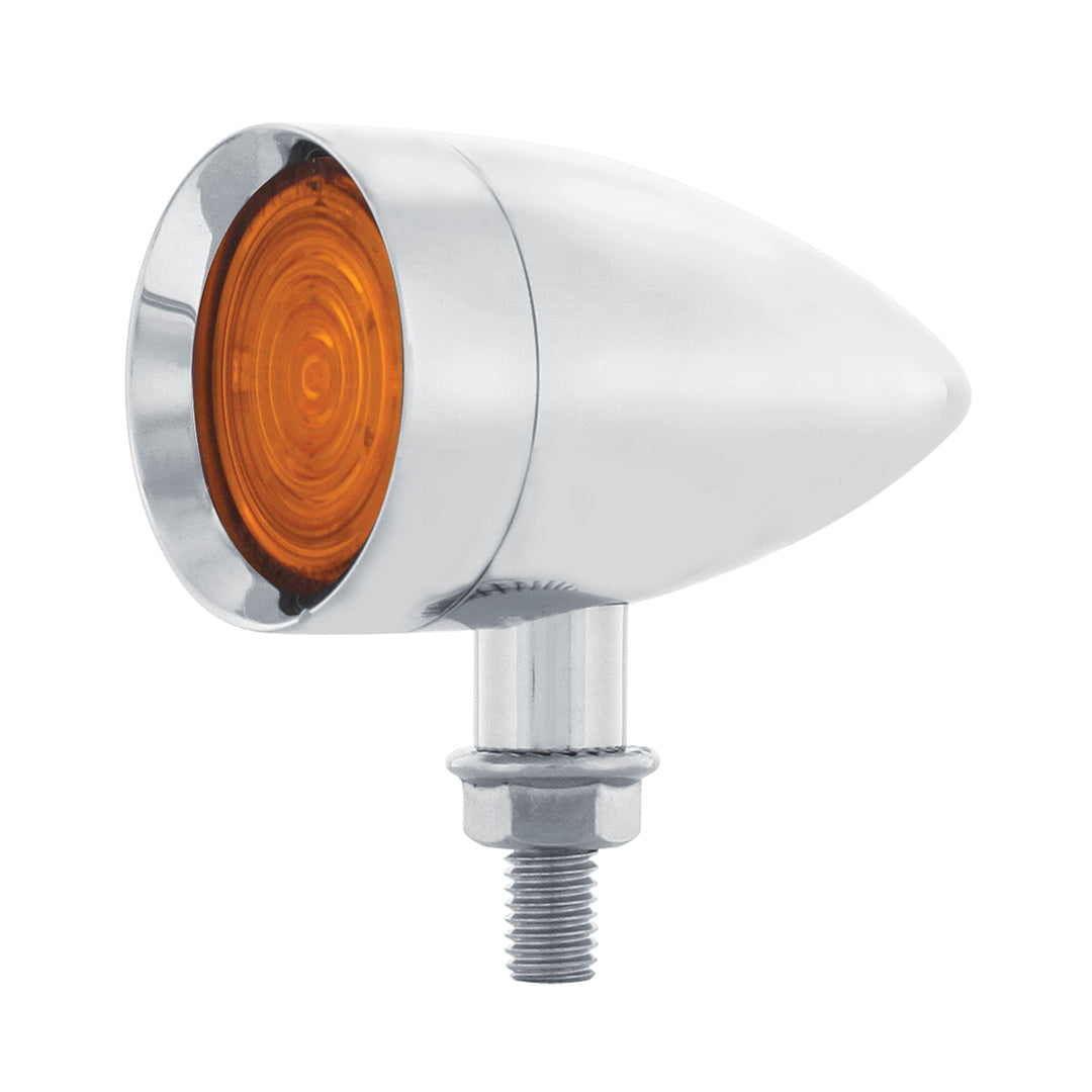 9 LED Dual Function Mini Bullet Light - Amber LED/ Amber Lens - View 3