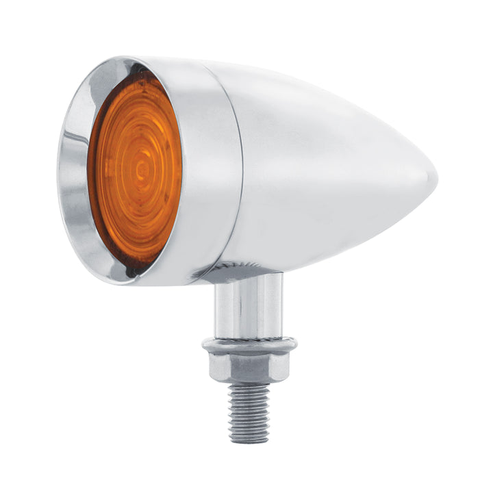 9 LED Dual Function Mini Bullet Light - Amber LED/ Amber Lens - View 3