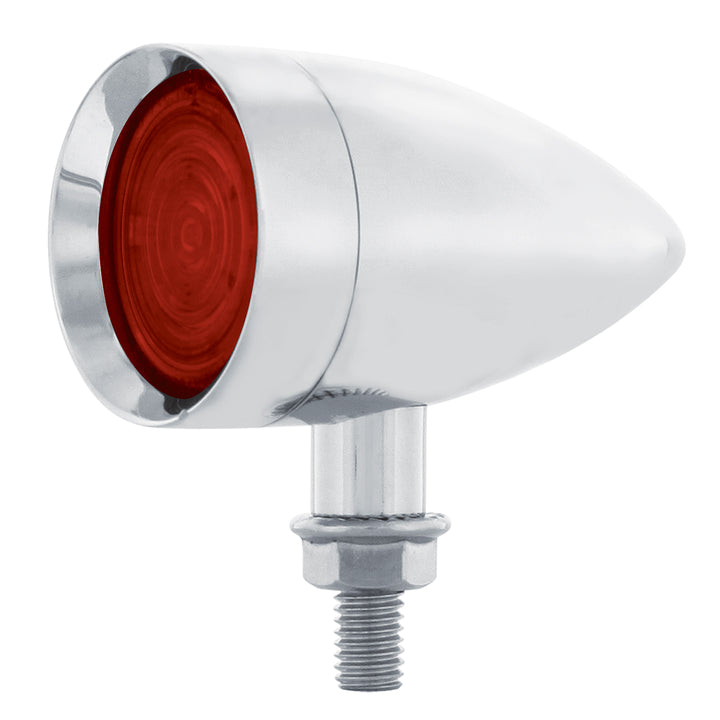 9 LED Dual Function Mini Bullet Light - Red LED/Red Lens - View 3
