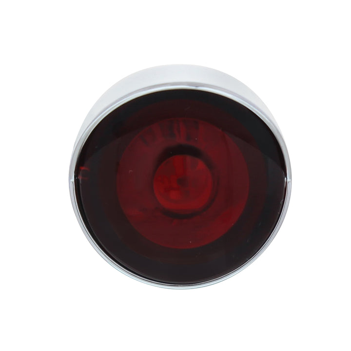 3 High Power LED 1" Light (Clearance/Marker) With Visor - Red LED/Red Lens - View 2