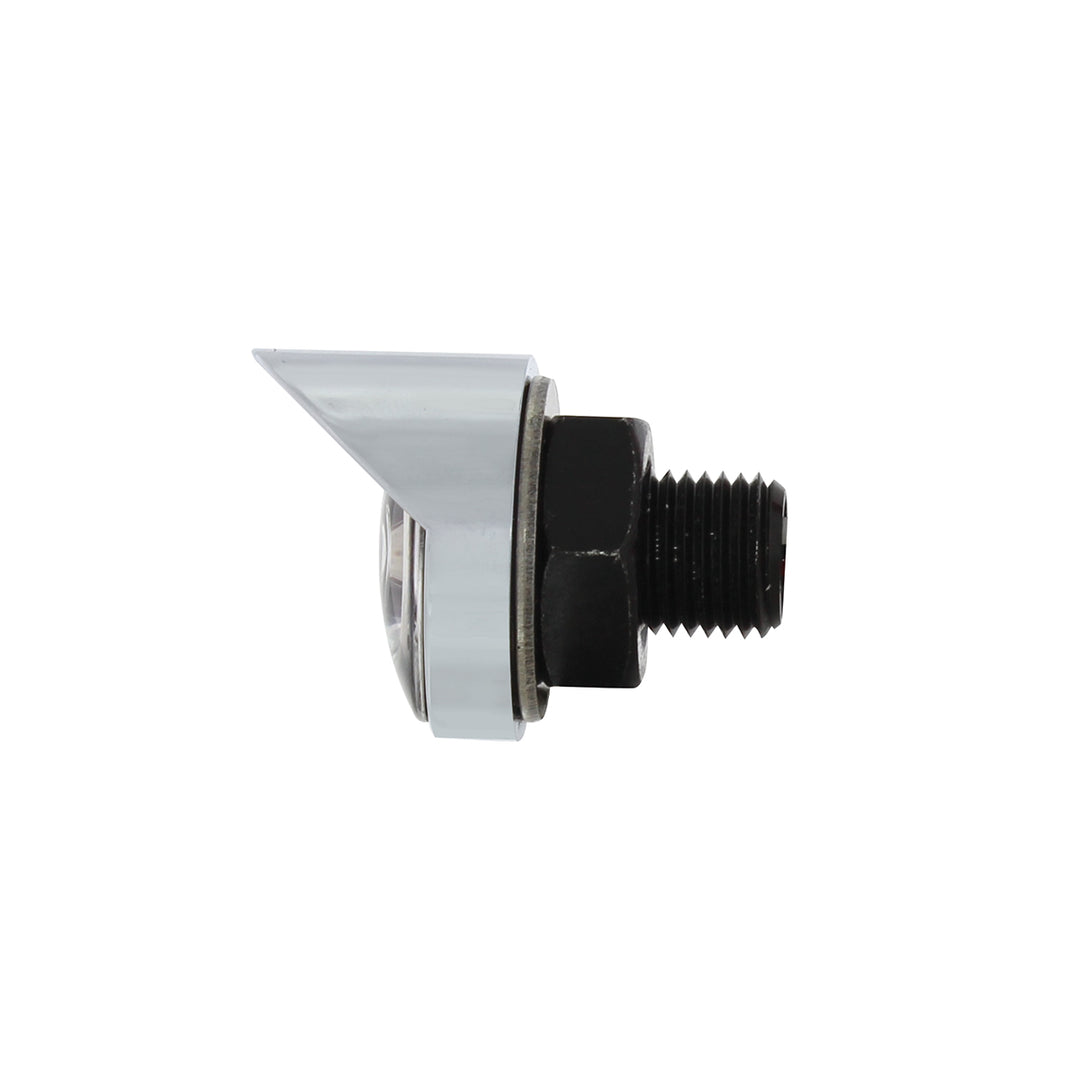 3 High Power LED 1" Light (Clearance/Marker) With Visor - Amber LED/Clear Lens - View 4