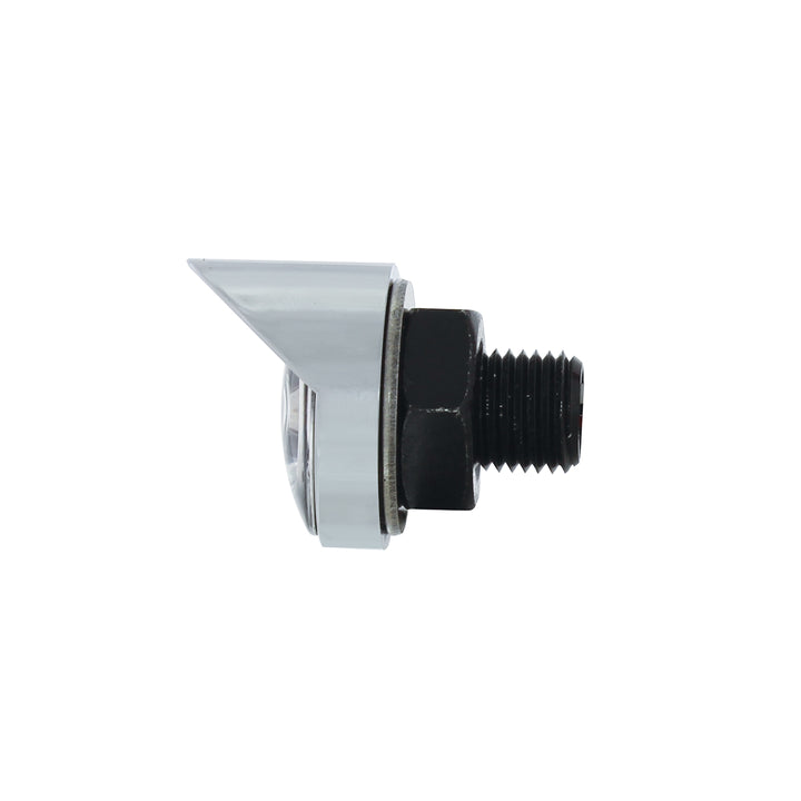 3 High Power LED 1" Light (Clearance/Marker) With Visor - Red LED/Clear Lens - View 4