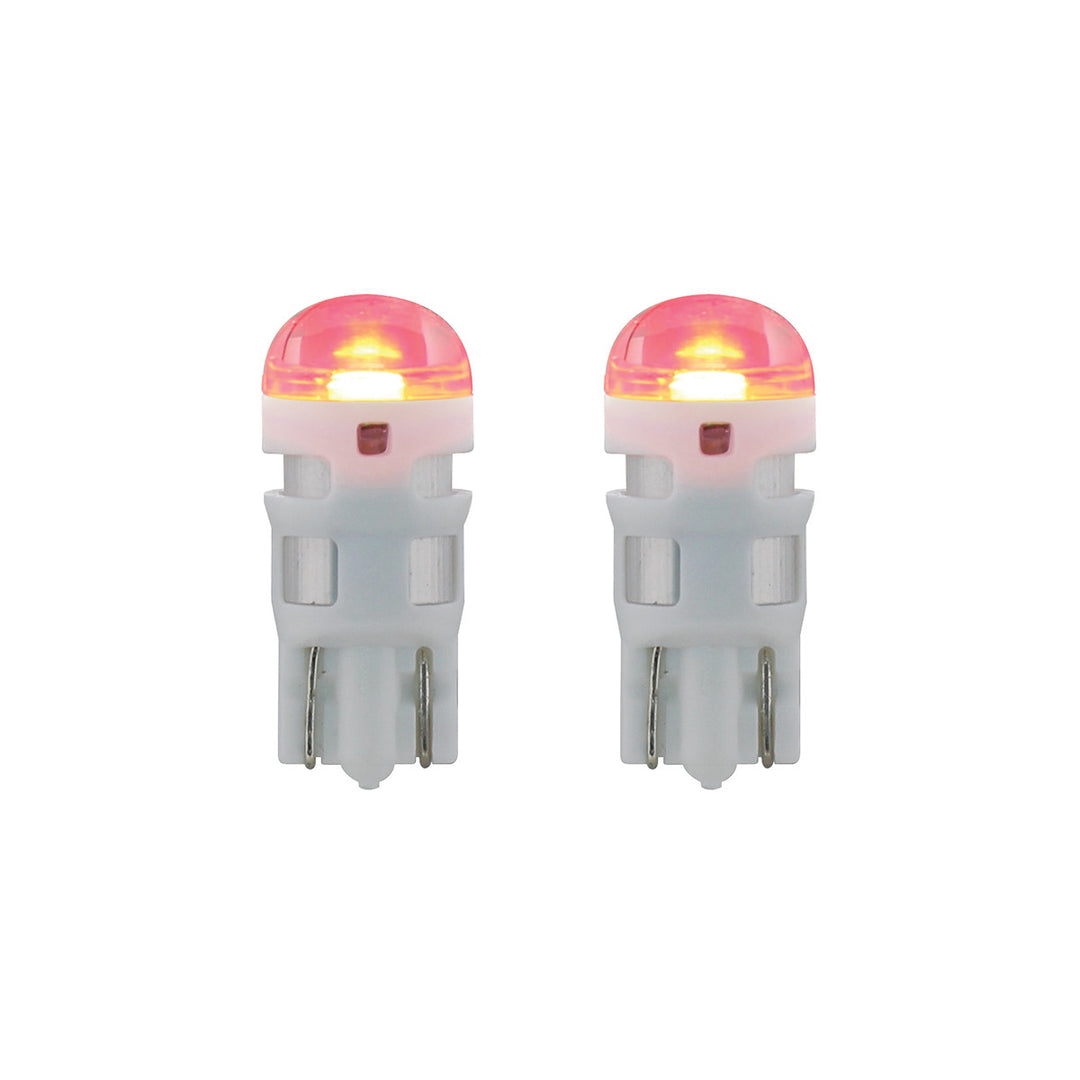High Power Single LED 194/T10 Bulb - Red (2-Pack) - View 1