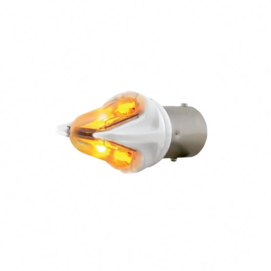 High Power Dual LED 1157 Bulb - Amber - View 1
