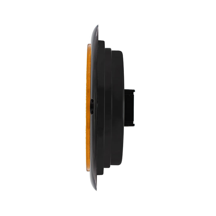 21 LED 4" Flange Mount GloLight (Turn Signal) - Amber LED/Amber Lens - View 5