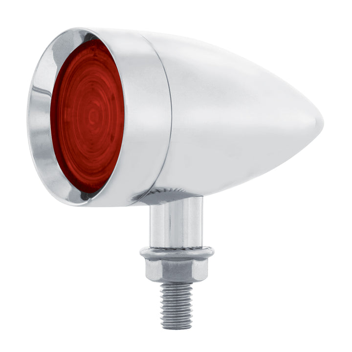 9 LED Mini Bullet Light - Red LED/Red Lens - View 3