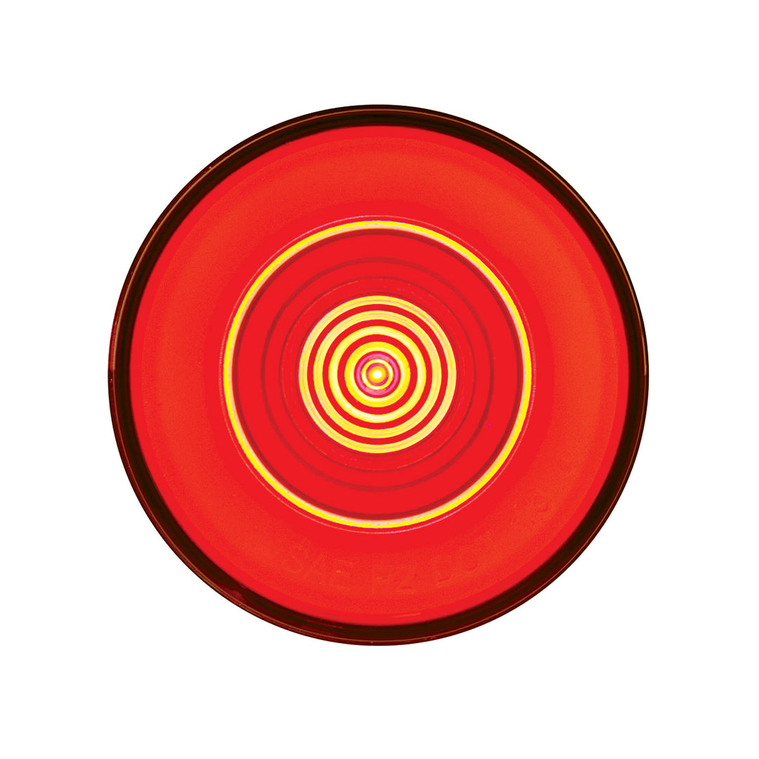9 LED 2.5" Round GloLight (Clearance/Marker) - Red LED/Red Lens (Card) - View 1