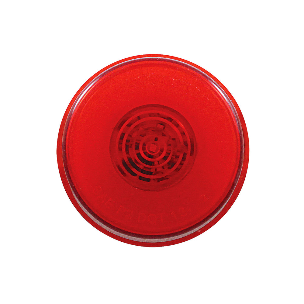6 LED 2" Round GloLight (Clearance/Marker) - Red LED/Red Lens (Bulk) - View 2