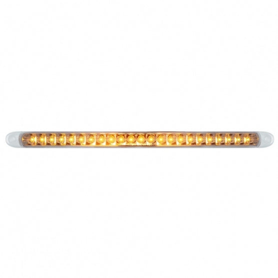 23 SMD LED 17-1/4" Reflector Turn Signal Light Bar Only - Amber LED/Clear Lens - View 1