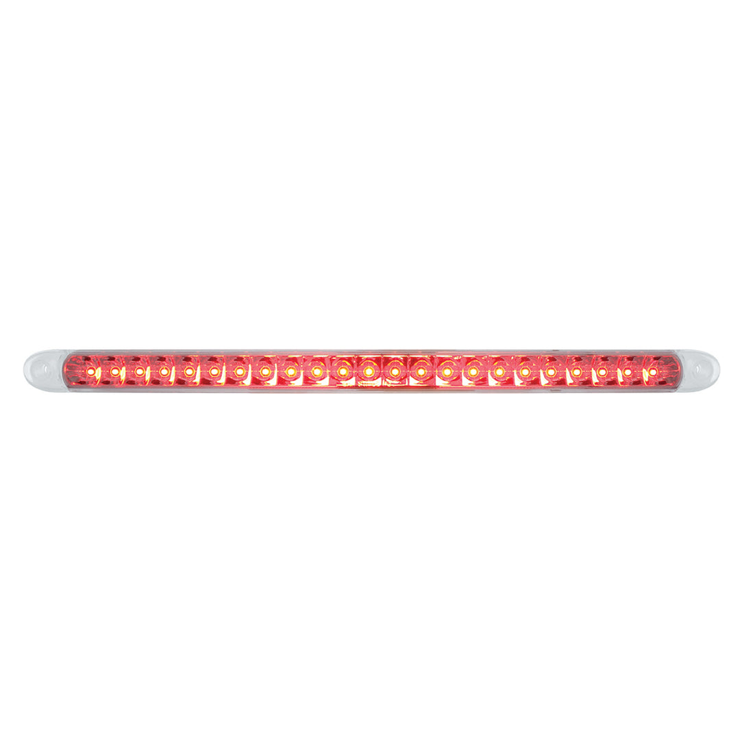23 SMD LED 17-1/4" Reflector Light Bar Only (Stop, Turn &amp; Tail) - Red LED/Clear Lens (Bulk) - View 1