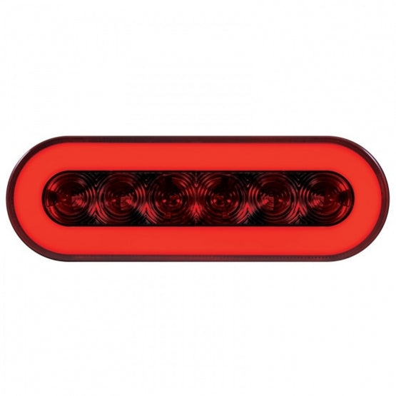 22 LED 6" Oval GloLight Kit (Stop, Turn &amp; Tail) - Red LED/Red Lens (Each) - View 3