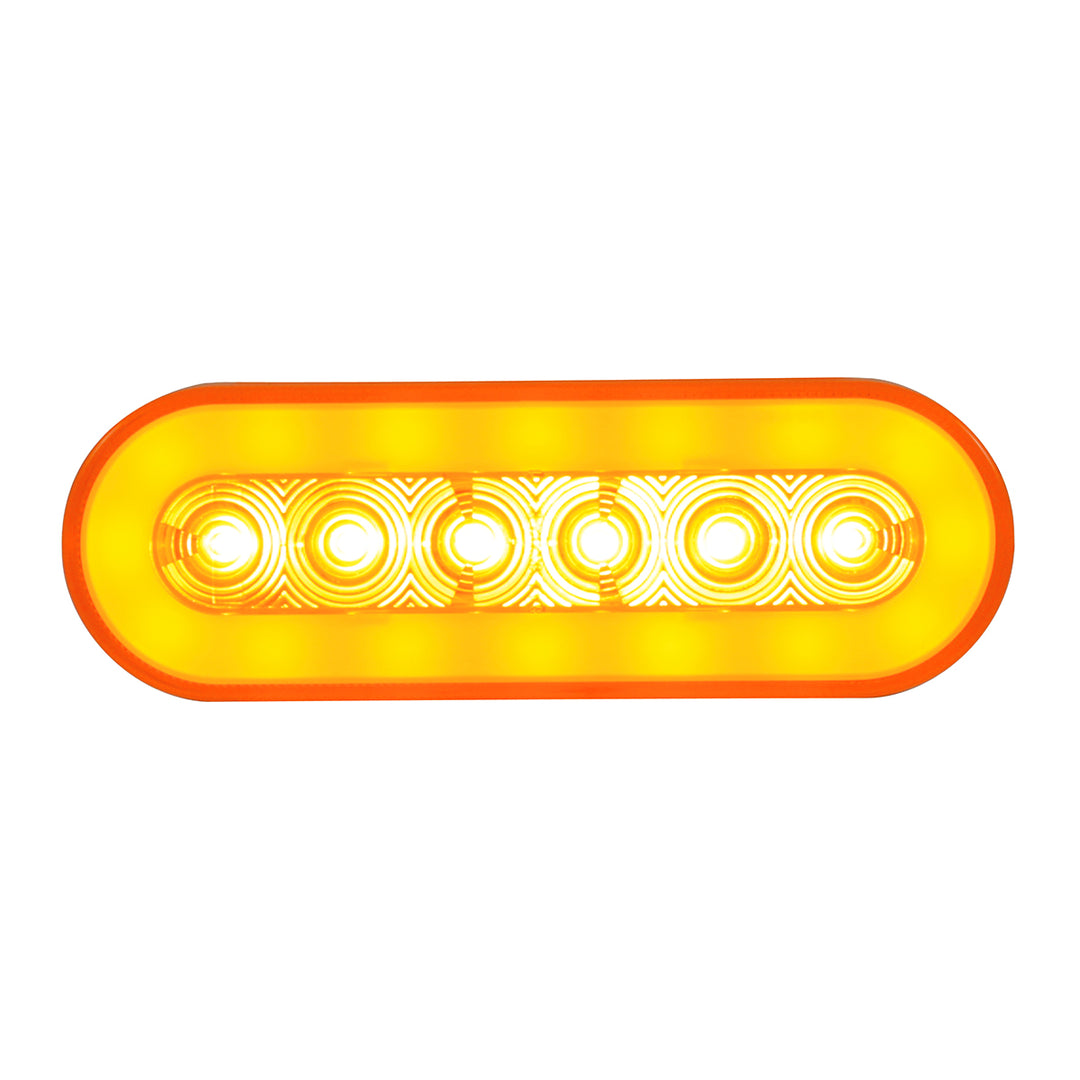 22 LED 6" Oval GloLight (Turn Signal) - Amber LED/Amber Lens - View 1