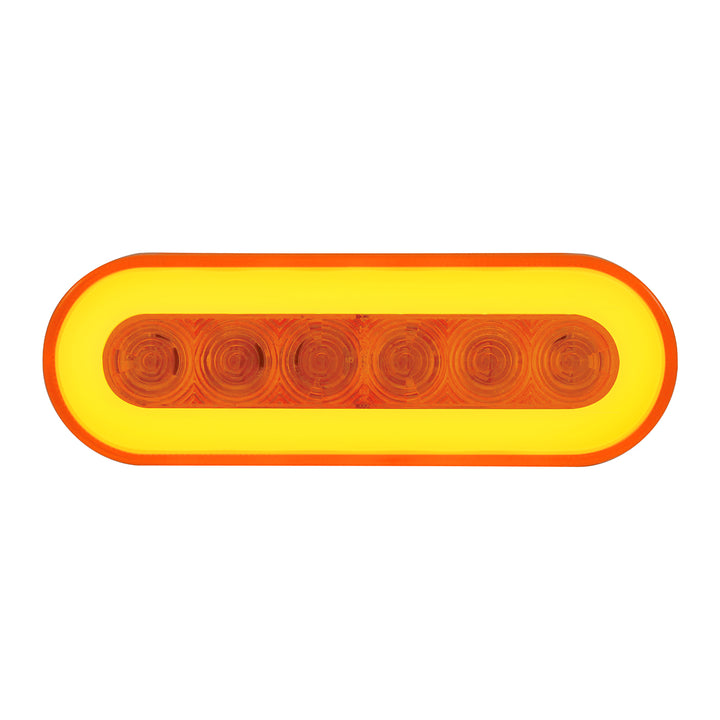 22 LED 6" Oval GloLight (Turn Signal) - Amber LED/Amber Lens - View 2