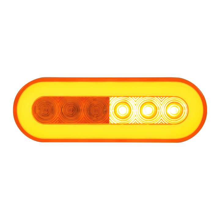 22 LED 6" Oval GloLight (Turn Signal) - Amber LED/Amber Lens - View 3
