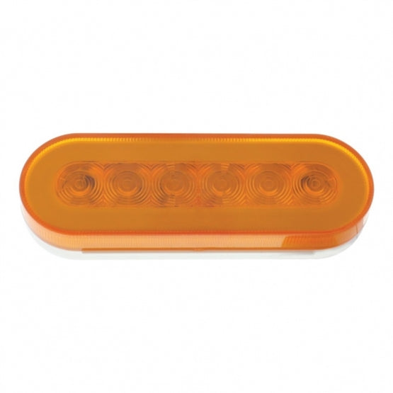 22 LED 6" Oval GloLight Bar Kit (Turn Signal) - Amber LED/Amber Lens (Each) - View 5