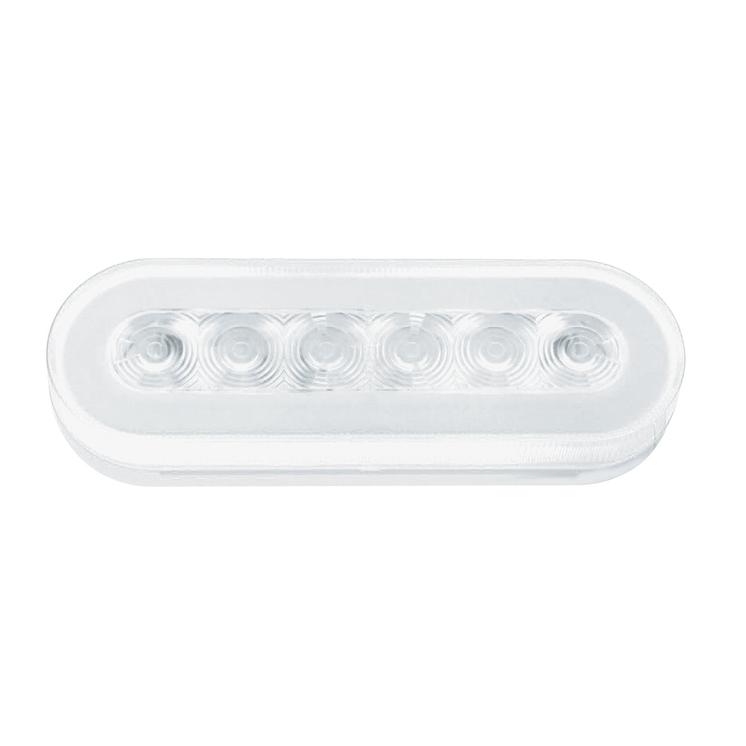 22 LED 6" Oval GloLight (Turn Signal) - Amber LED/Clear Lens - View 5