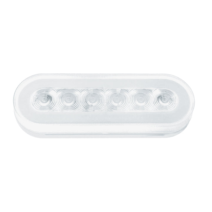 22 LED 6" Oval GloLight (Turn Signal) - Amber LED/Clear Lens - View 5