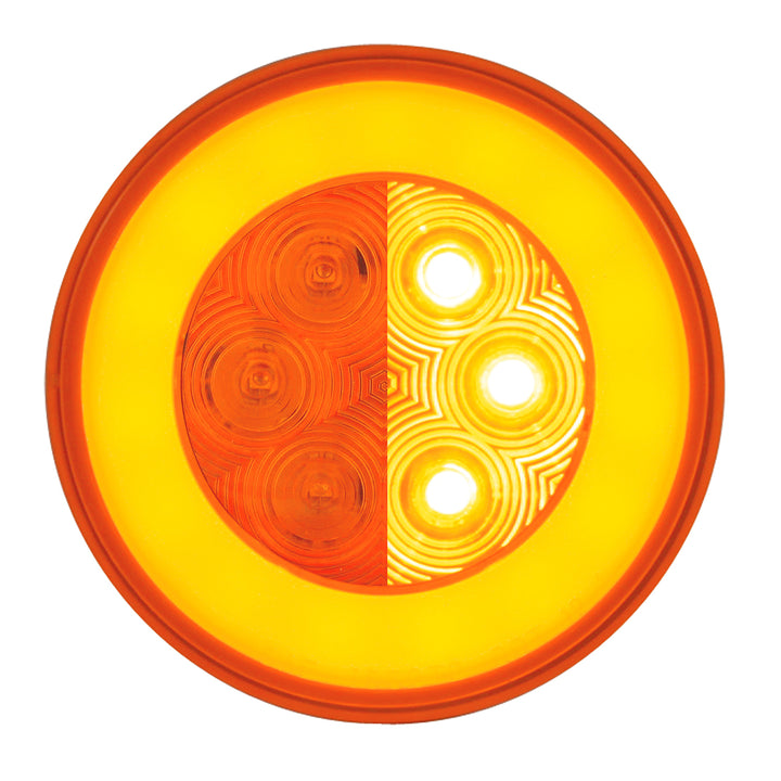 21 LED 4" GloLight (Turn Signal) - Amber LED/Amber Lens - View 3