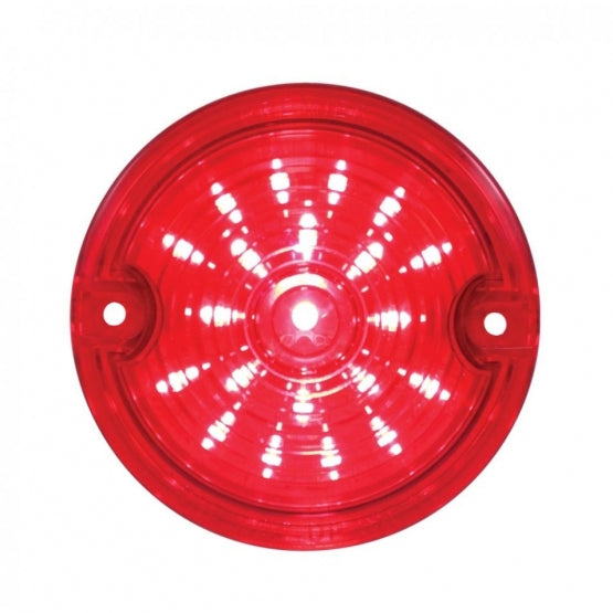 21 LED 3-1/4" Dual Function Signal Light For Harley Motorcycle With 1157 Plug - Red LED/Red Lens - View 1