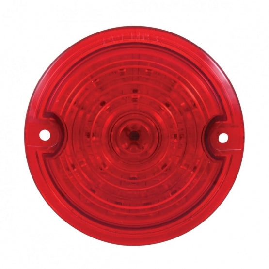21 LED 3-1/4" Dual Function Signal Light For Harley Motorcycle With 1157 Plug - Red LED/Red Lens - View 2