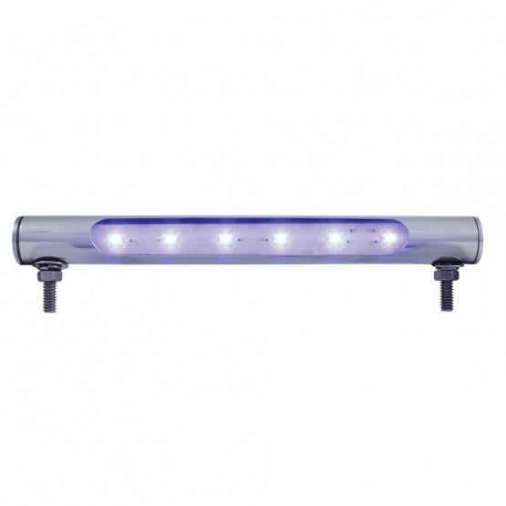 6 LED Stainless Steel Tube Light - Blue LED - View 1