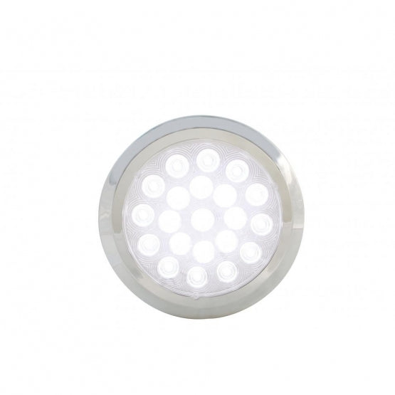 21 High Power LED 6-1/4" Dome Light With Bezel (Bulk) - View 1