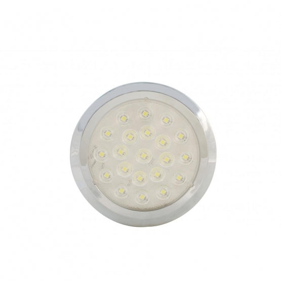 21 High Power LED 6-1/4" Dome Light With Bezel (Bulk) - View 2