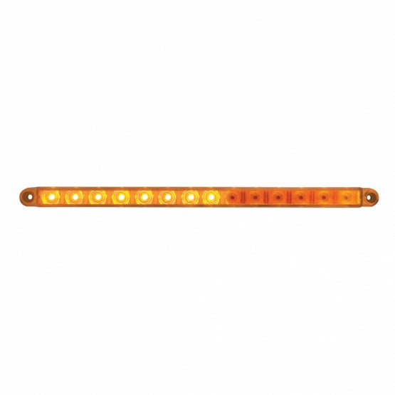 14 LED 12" Sequential Light Bar Only - Amber LED/Amber Lens (Bulk) - View 1