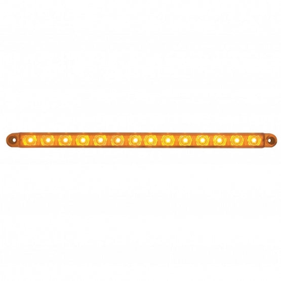 14 LED 12" Sequential Light Bar Only - Amber LED/Amber Lens (Bulk) - View 2