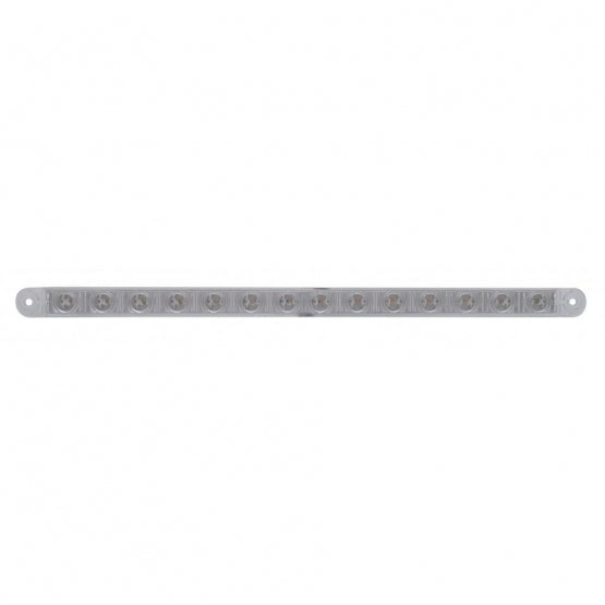 14 LED 12" Sequential Light Bar Only - Amber LED/Clear Lens (Bulk) - View 1