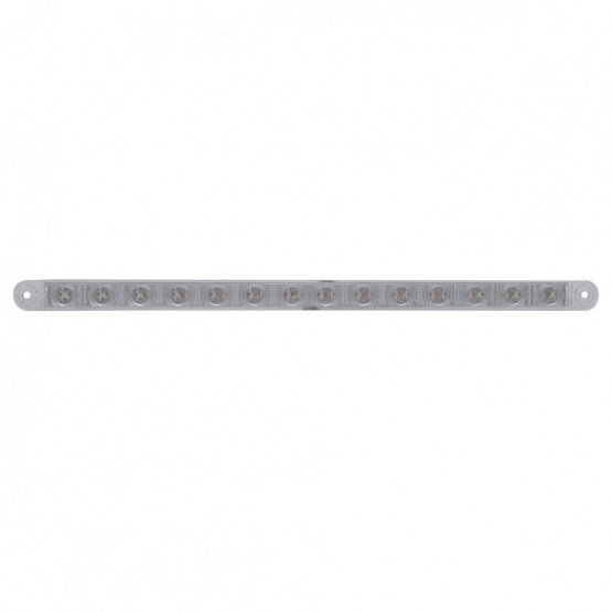 14 LED 12" Sequential Light Bar Only - Red LED/Clear Lens (Bulk) - View 1