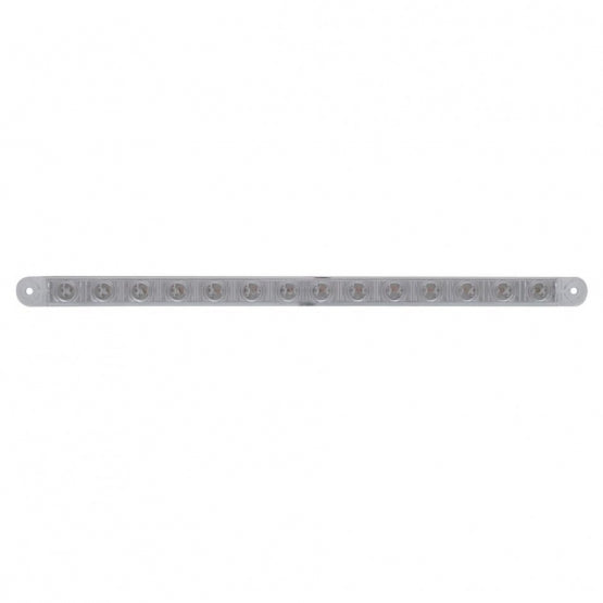 14 LED 12" Sequential Light Bar Only - Red LED/Clear Lens (Bulk) - View 2