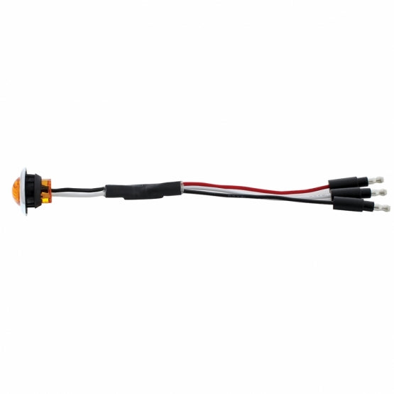 3 LED Dual Function 3/4" Mini Light With Bezel (Clearance/Marker) - Amber LED/Amber Lens - View 4