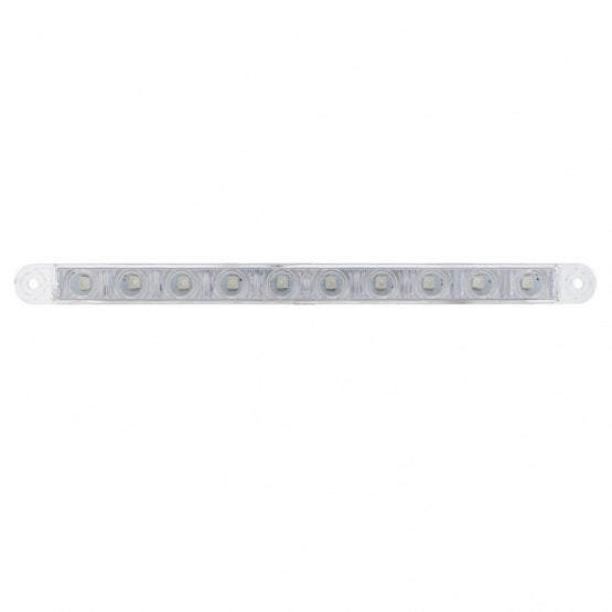 10 LED 9" Dual Function Light Bar - Blue LED/Clear Lens - View 2