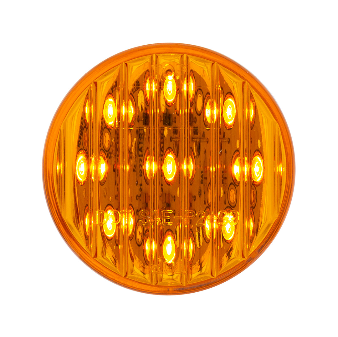 9 LED 2" Round Light (Clearance/Marker) - Amber LED/Amber Lens (Bulk) - View 1